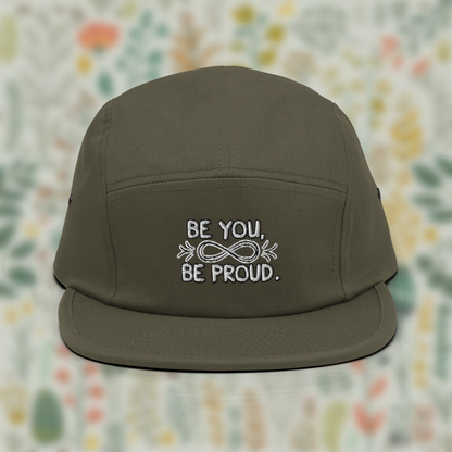 "be you, be proud." Cap