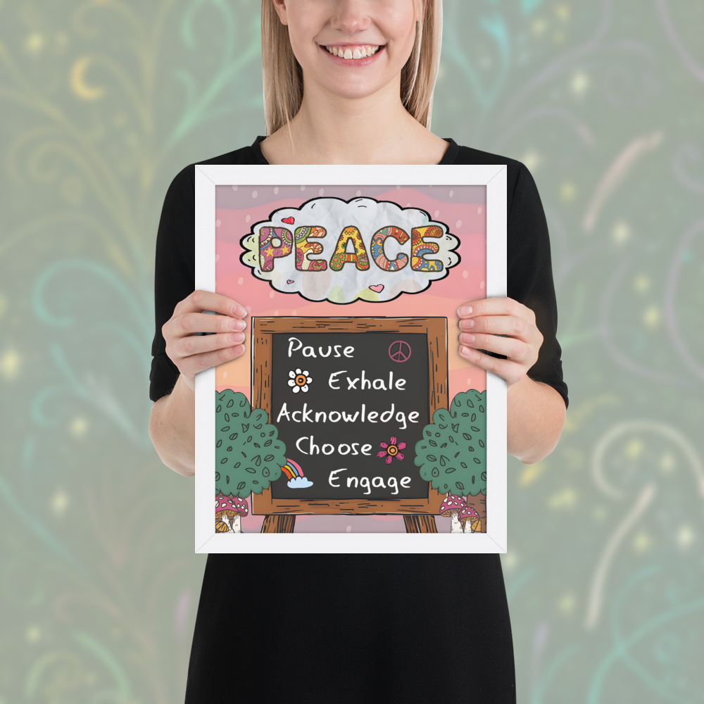 Framed "Keep-Safe" Poster - P.E.A.C.E.