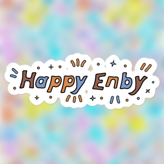 "Happy Enby" Sticker