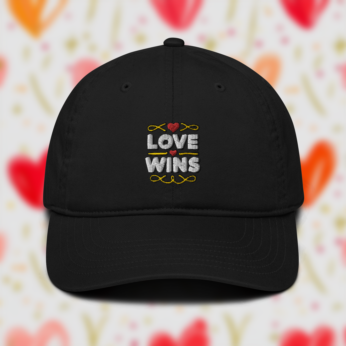 Organic "love Wins" hat