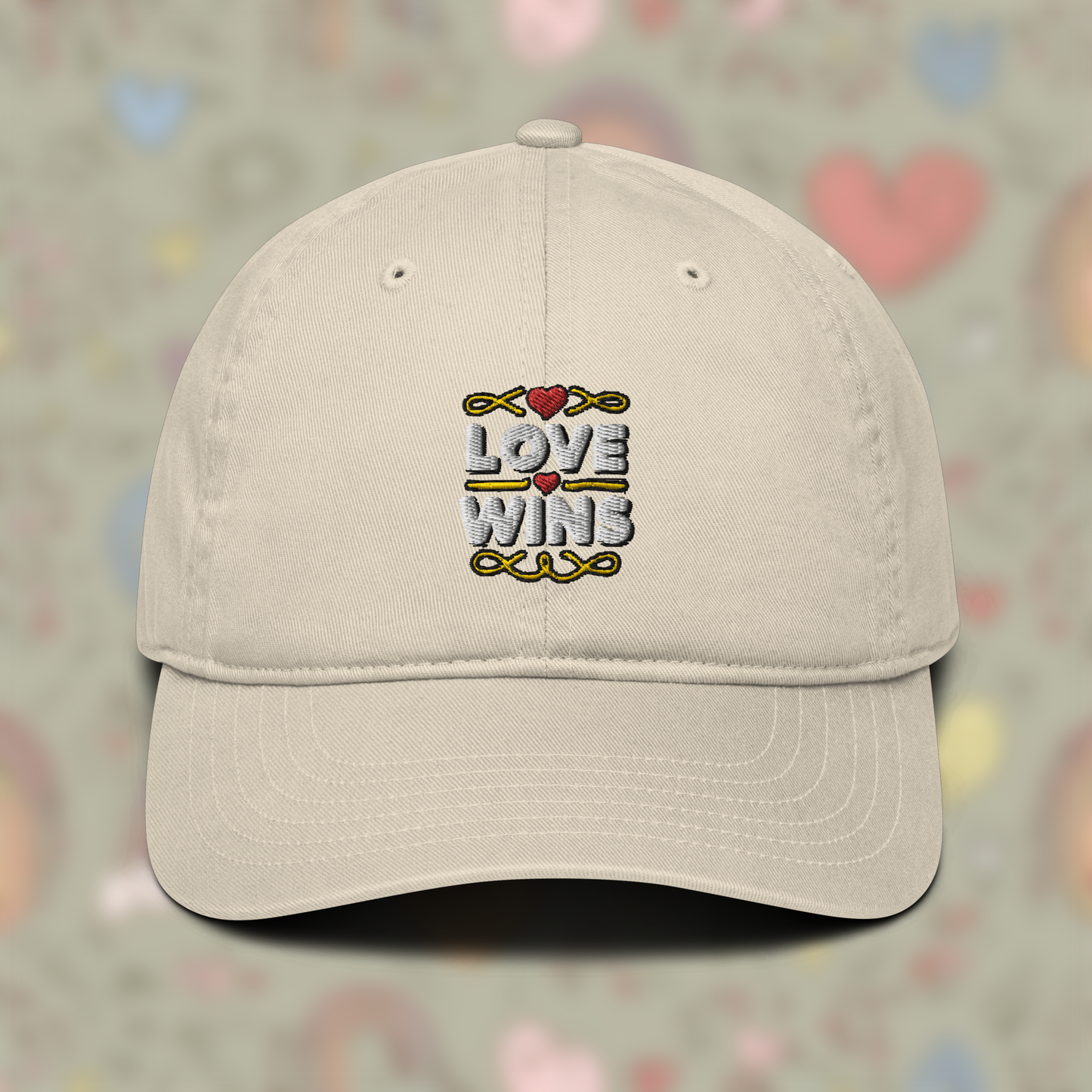 Organic "love Wins" hat