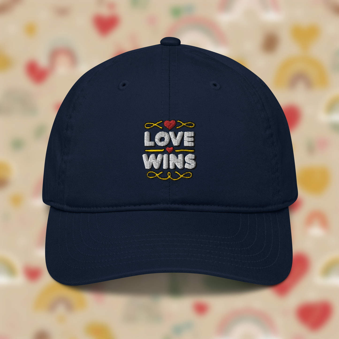 Organic "love Wins" hat