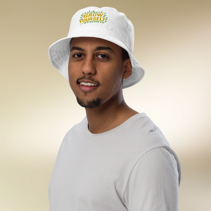 Organic "Grow Yourself" bucket hat