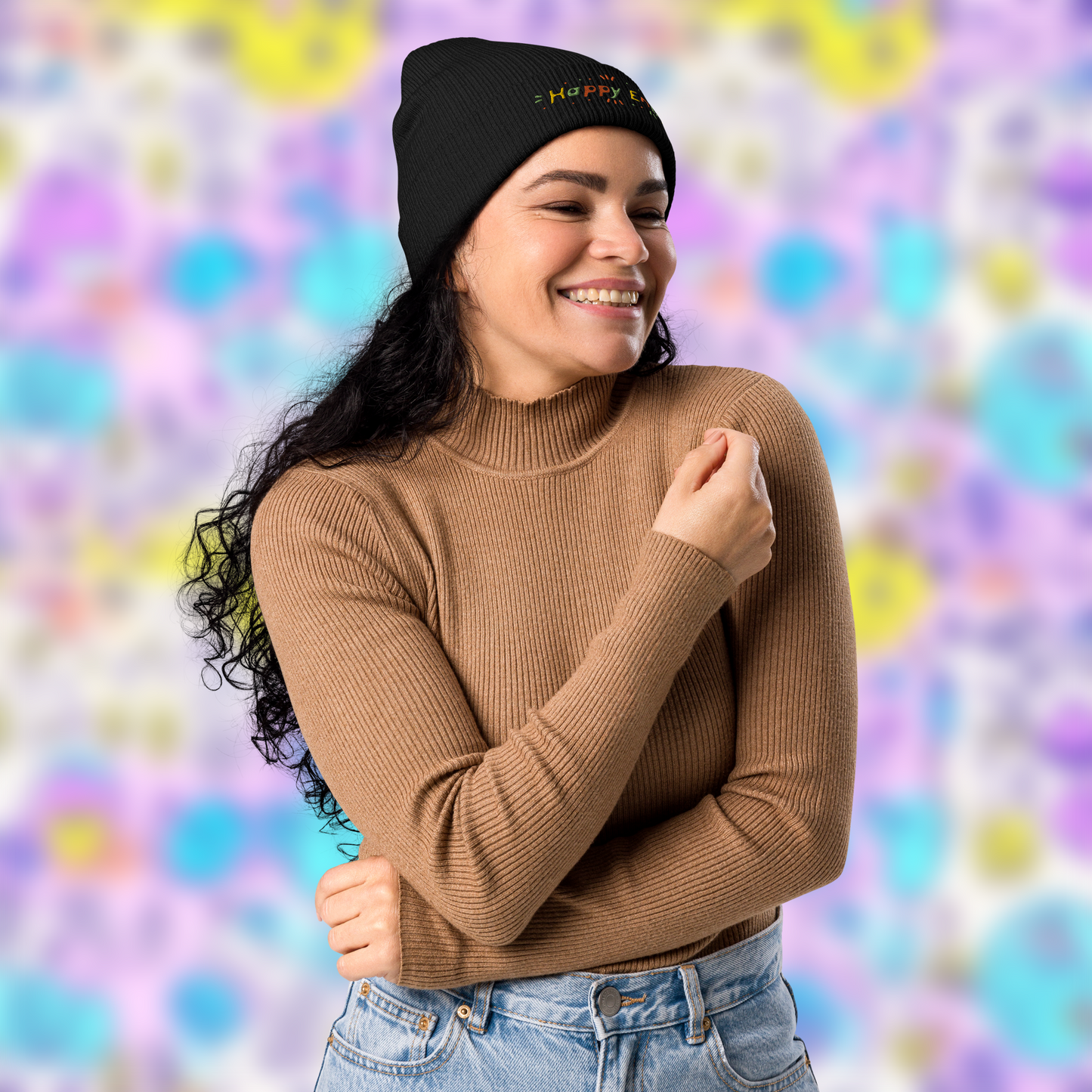 Eco-Friendly "Happy Enby" Beanie