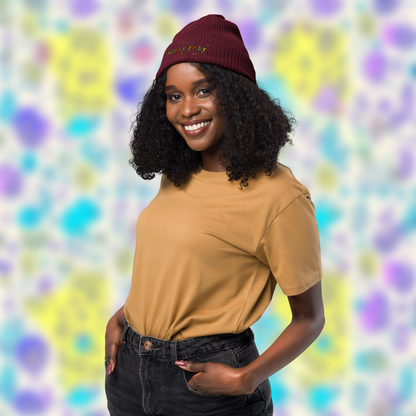 Eco-Friendly "Happy Enby" Beanie